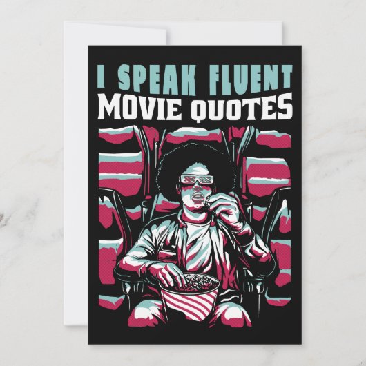 Ik spreek vloeiende filmcitaten kaart (Voorkant)