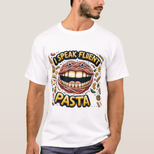 Ik spreek vloeiende pasta t-shirt
