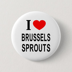 Ik ❤️ SPRUITJES Ik HOU VAN SPRUITJES Ik HE Ronde Button 5,7 Cm