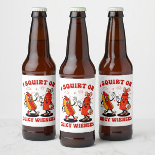 Ik spuit op sappige wijnstokken volwassen humor gr bier etiket