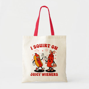 Ik spuit op sappige wijnstokken volwassen humor gr tote bag