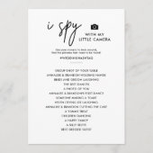 Ik spy Foto Hunt Modern Wedding Game Kaarten (Voorkant)