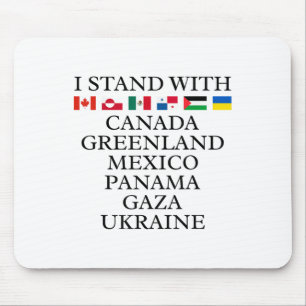 Ik sta achter Canada, Groenland, Mexico, Panama en Muismat
