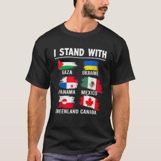 Ik sta achter Canada, Groenland, Mexico, Panama en T-shirt