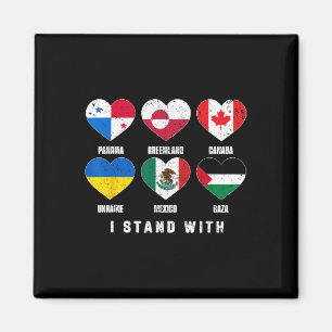 Ik sta achter Canada Groenland Mexico Panama Gaza Magneet