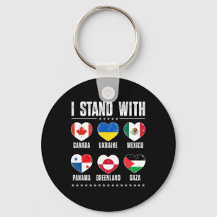 Ik Sta Achter Canada Groenland Mexico Panama Gaza  Sleutelhanger