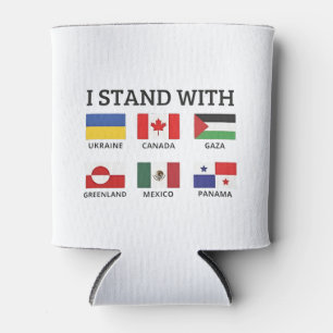 Ik sta achter Canada Mexico Gaza Oekraïne Blikjeskoeler
