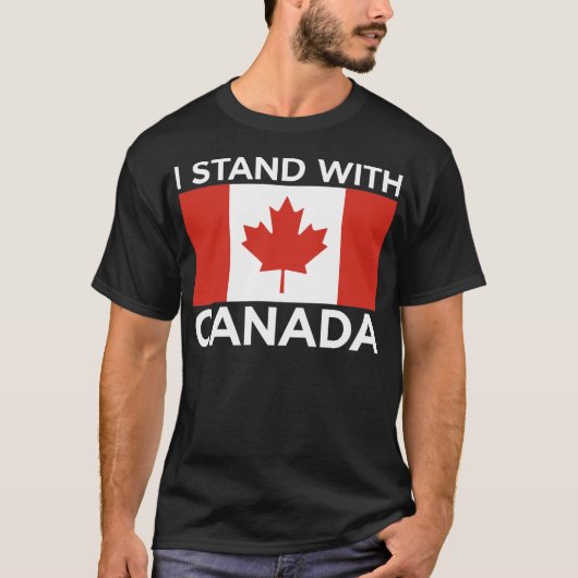 Ik sta achter Canada Pride Support Canada T-shirt (Voorkant)