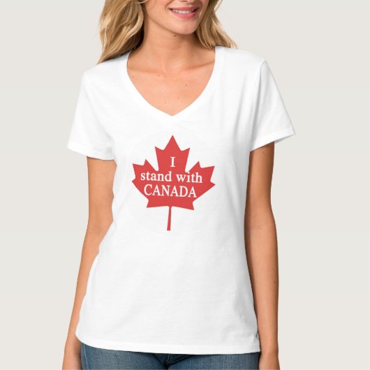 Ik sta achter Canada T-shirt (Voorkant)