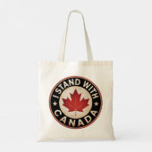 Ik sta achter Canada Tote Bag (Achterkant)