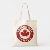 Ik sta achter Canada Tote Bag (Achterkant)