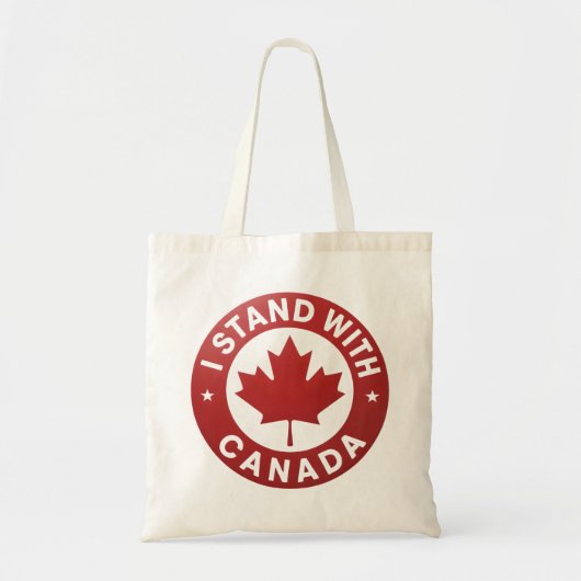 Ik sta achter Canada Tote Bag (Voorkant)