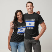 Ik sta achter de blauw-witte vlag van Israël T-shirt (Unisex)