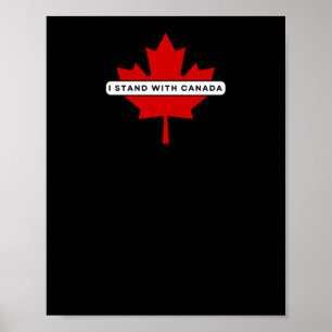 Ik sta achter de Canadese Sticker Poster
