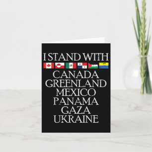 Ik sta achter de Mannen van Canda Greenland Mexico Kaart