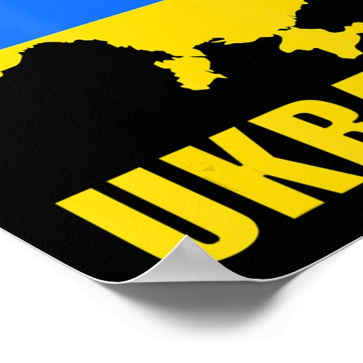 Ik sta achter de Oekraïense kaart en de Oekraïense Poster (Hoek)