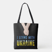 Ik sta achter de Oekraïense Shirt om de Oekraïense Draagtas (Achterkant)