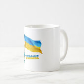 Ik sta achter de Oekraïense slogan Ukraine Support Koffiemok (Voorkant rechts)