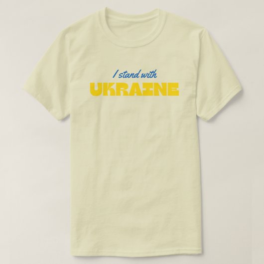 Ik sta achter de Oekraïense solidariteit T-Shirt (Design voorkant)