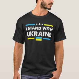 Ik sta achter de Oekraïense vlag die UKR steunt T-shirt