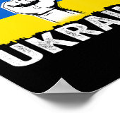 Ik sta achter de Oekraïense vlag om Oekraïne te st Poster (Hoek)