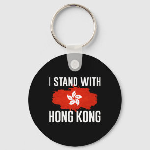 Ik sta achter de steun van Hong Kong Freedom Fight Sleutelhanger