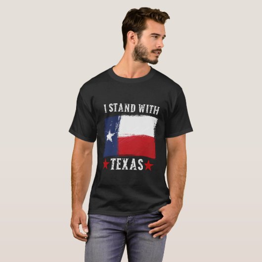 Ik sta achter de Texas T-shirt (Voorkant volledig)