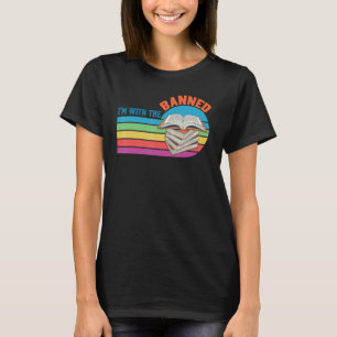 Ik sta achter de verboden boeken T-shirt Ik lees v