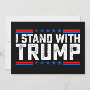 Ik sta achter de Vintage voor de presidentsverkiez Kaart