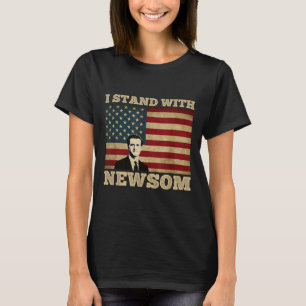 Ik sta achter Gavin Newsom T-shirt