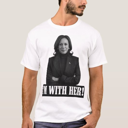 Ik sta achter haar Kamala Harris T-shirt (Voorkant)