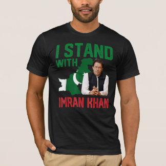 Ik sta achter Imran Khan PTI Party Pakistan Suppor T-shirt