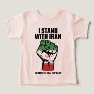 Ik sta achter Iran Anti-oorlog T-shirt voor peuter