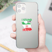 Ik sta achter Iran Sticker (Telefoon)