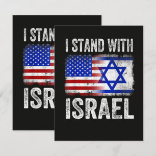 Ik sta achter Israël Kaart