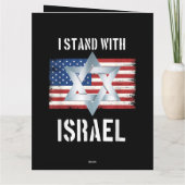 ik sta achter Israël Kaart (Achterkant)