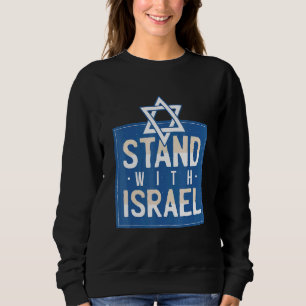 Ik sta achter Israël - trots Israël vlag Trui