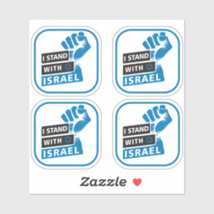Ik sta achter Israël voor de mensheid Sticker