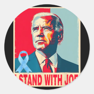Ik sta achter Joe Support Biden Prostaatkanker PRA Ronde Sticker
