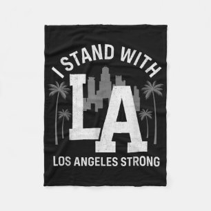 Ik sta achter La California Los Angeles Fleece Deken