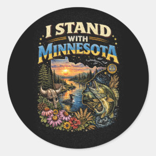 Ik sta achter Minnesota Ronde Sticker