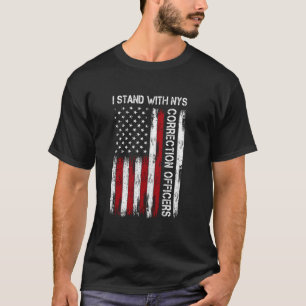 Ik sta achter NYS-gedetineerdenbewaarders, Sta ach T-shirt