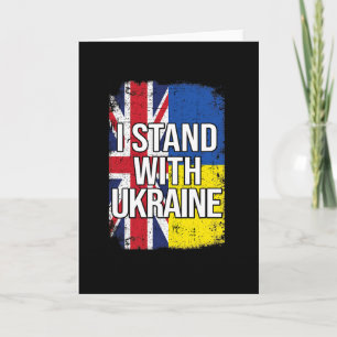 Ik sta achter Oekraïne Brits Verenigd Koninkrijk O Kaart