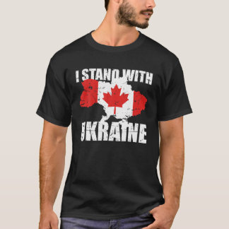 Ik sta achter Oekraïne Canada en steun de Oekraïen T-shirt