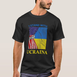 Ik sta achter Oekraïne en steun de Oekraïense Amer T-shirt
