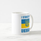 Ik sta achter Oekraïne Koffiemok (Voorkant rechts)