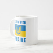 Ik sta achter Oekraïne Koffiemok (Voorkant links)