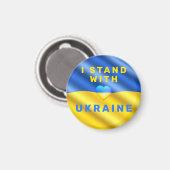 Ik sta achter Oekraïne Magnet Support Freedom Magneet (Voorkant / Achterkant)