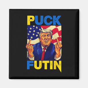 Ik Sta Achter Oekraïne Meme Trump Puck Futin Vinta Magneet