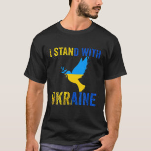 Ik sta achter Oekraïne om de vrede in Oekraïne te T-shirt